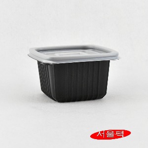 일회용국물용기 검정밥용기 105사각-중 500세트엔터팩