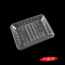 BS18PLA 투명 친환경용기 정육포장 고기포장 일회용용기엔터팩